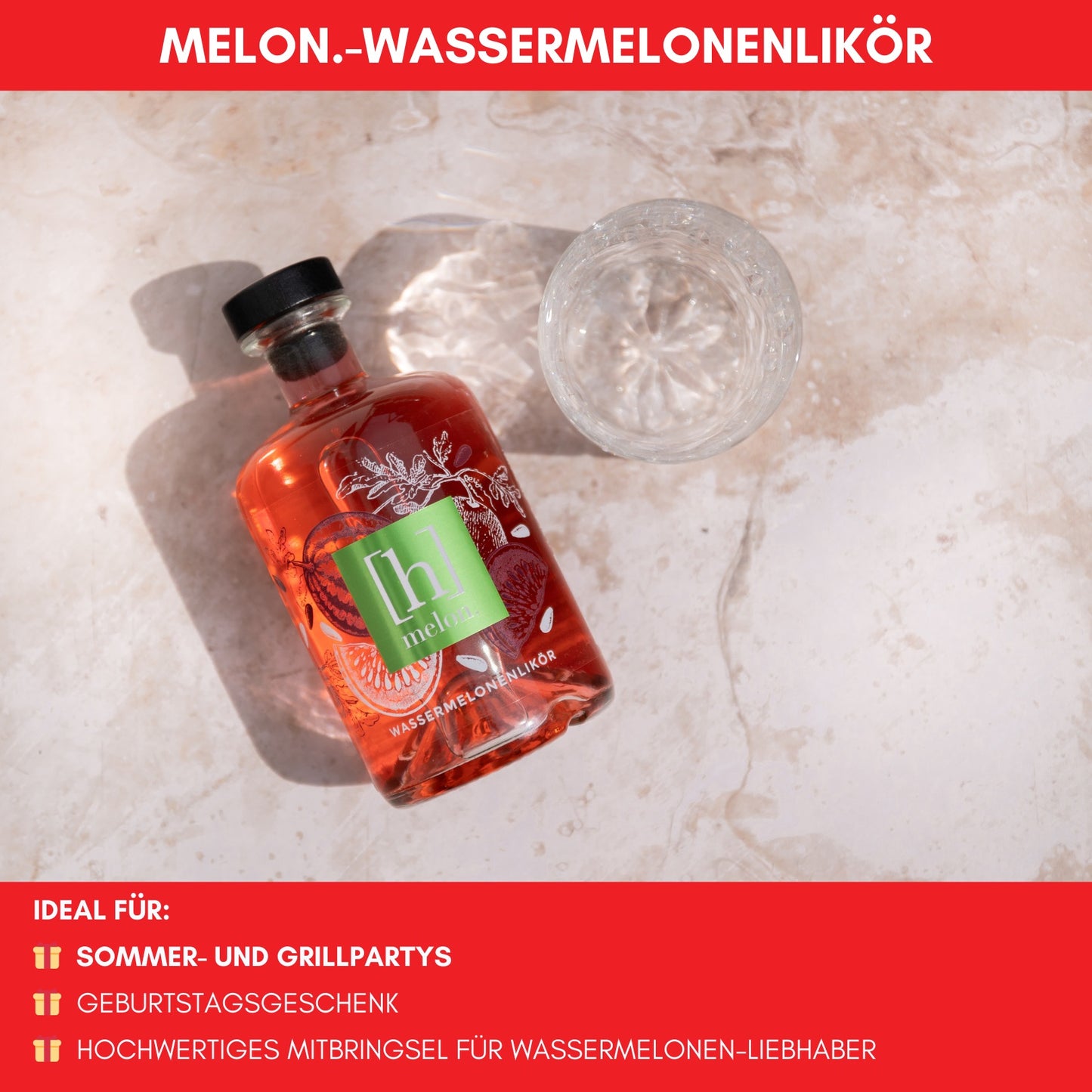 melon.-Wassermelonenlikör