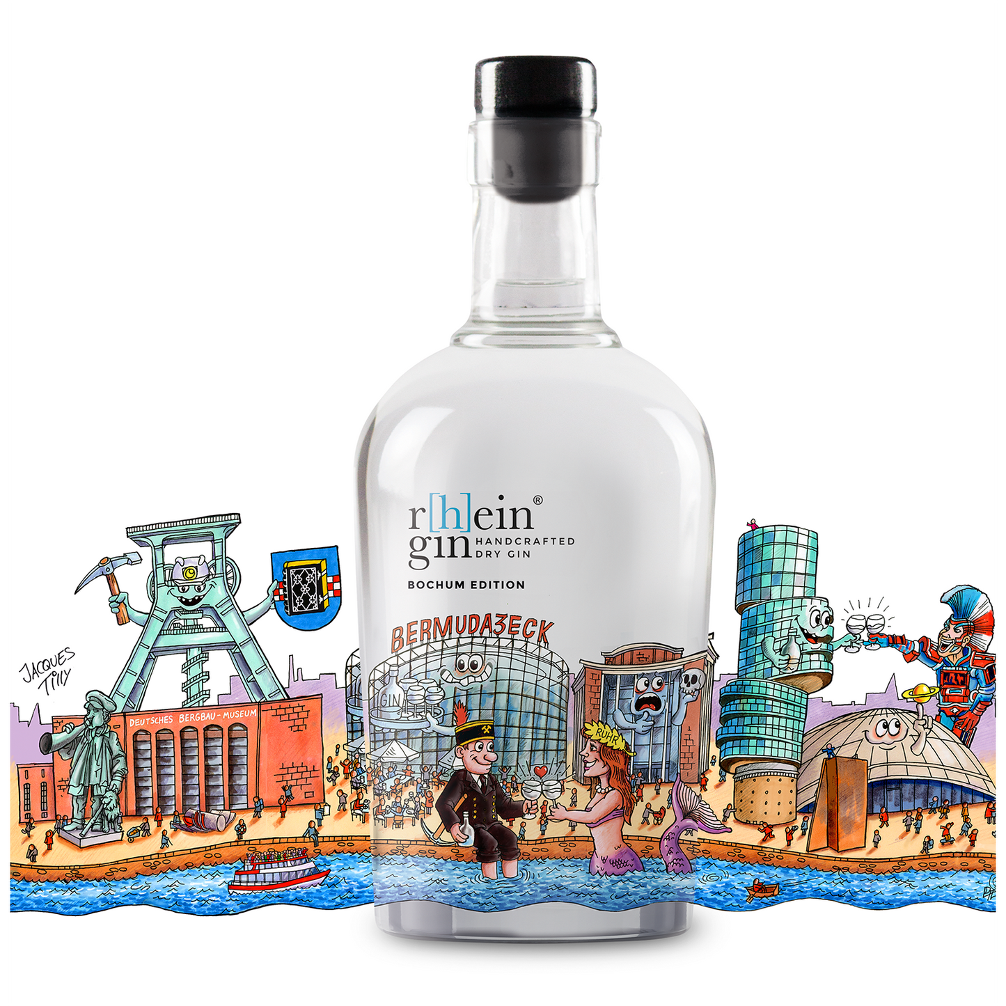 Bochum Gin geschenkverpackung Souvenir mit Skyline ruhrpott