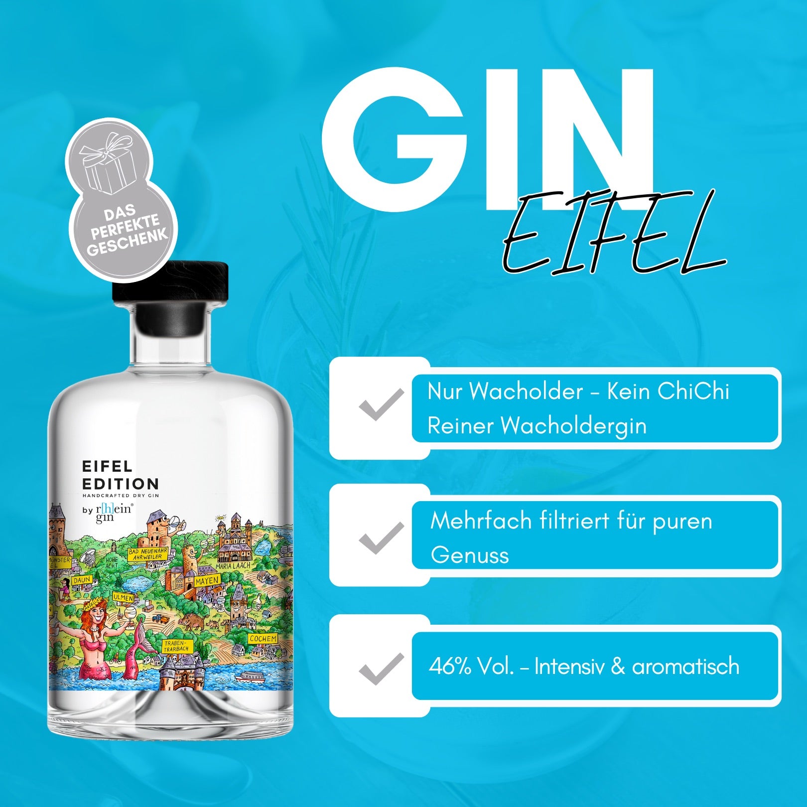 Eifel Gin Geschenk Wacholder 