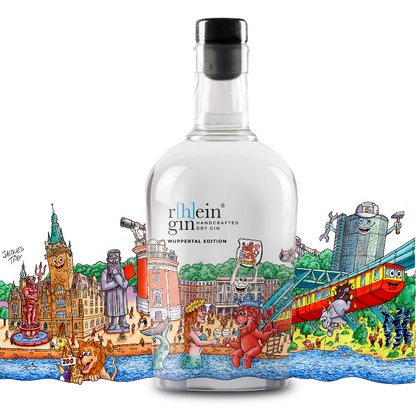 Wuppertal Gin Skyline Kunstedition Zoo